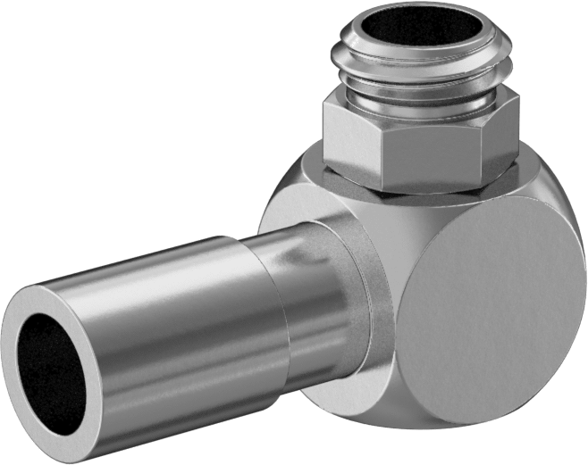 Kimyasallar için Paslanmaz Çelik Bas-Bağlan Tüp Bağlantı Elemanı, 1/4" Boru Dış Çapı x 1/4 NPT Erkek için 90 Derece Dirsek