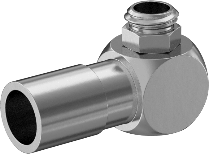 Kimyasallar için Paslanmaz Çelik Bas-Bağlan Tüp Bağlantı Elemanı, 3/8" Dış Çaplı Boru x 1/4 NPT Erkek için 90 Derece Dirsek