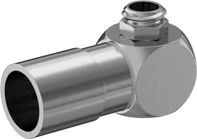 Kimyasallar için Paslanmaz Çelik Bas-Bağlan Tüp Bağlantı Elemanı, 1/2" Dış Çaplı Boru x 1/4 NPT Erkek için 90 Derece Dirsek