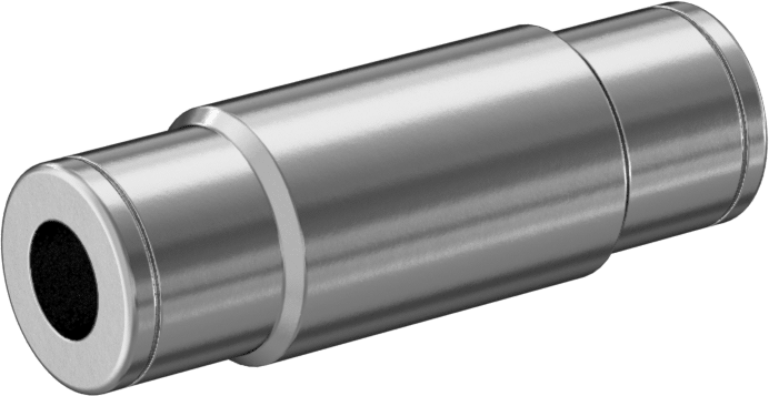 Kimyasallar için Paslanmaz Çelik Bas-Bağlan Tüp Bağlantı Elemanı, 1/4" Boru Dış Çapı x 6 mm Boru Dış Çapı için Düz Adaptör