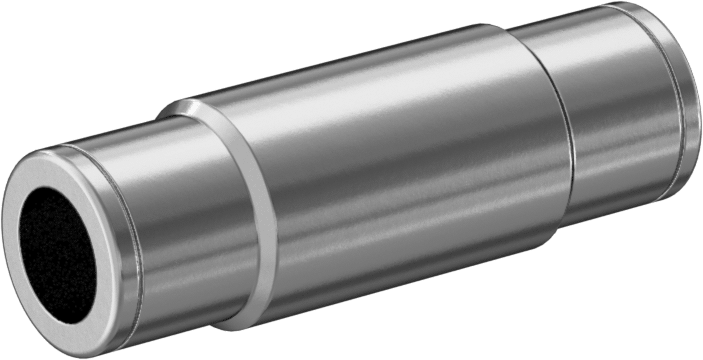 Kimyasallar için Paslanmaz Çelik Bas-Bağlan Tüp Bağlantı Elemanı, 1/4" Boru Dış Çapı x 8 mm Boru Dış Çapı için Düz Adaptör