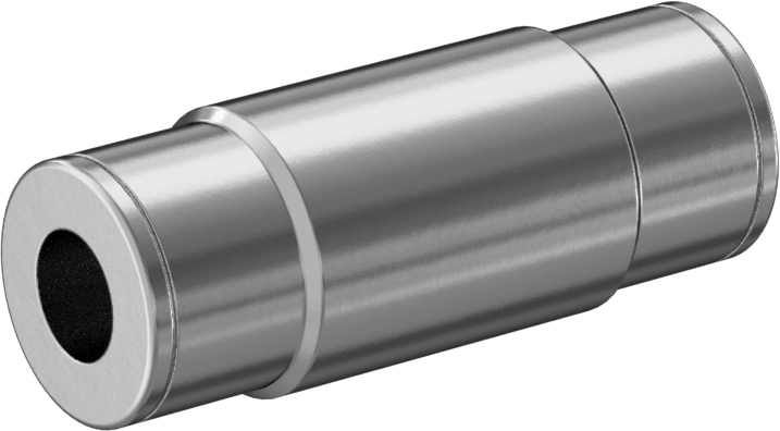 Kimyasallar için Paslanmaz Çelik Bas-Bağlan Tüp Bağlantı Elemanı, 3/8" Boru Dış Çapı x 8 mm Boru Dış Çapı için Düz Adaptör