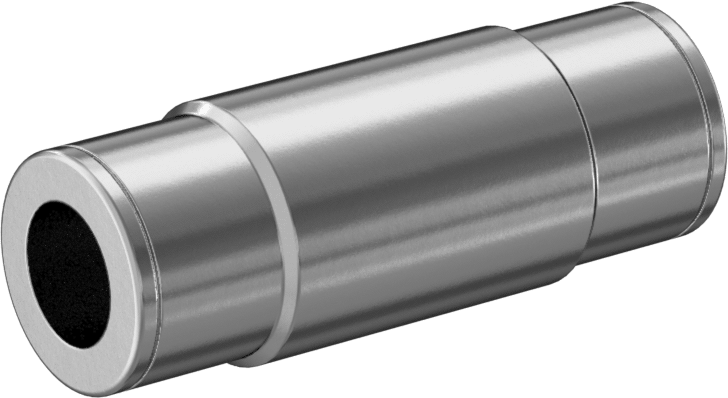 Kimyasallar için Paslanmaz Çelik Bas-Bağlan Tüp Bağlantı Elemanı, 3/8" Boru Dış Çapı x 10 mm Boru Dış Çapı için Düz Adaptör