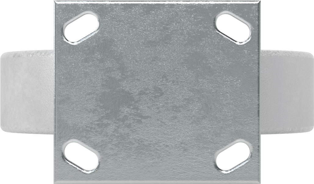 4-1/2“ x 4” Plakalı Yüksek Kapasiteli Spartan Tekerlek, 8 inç Çapında Açık Rulmanlı Metal Tekerlekli Sabit