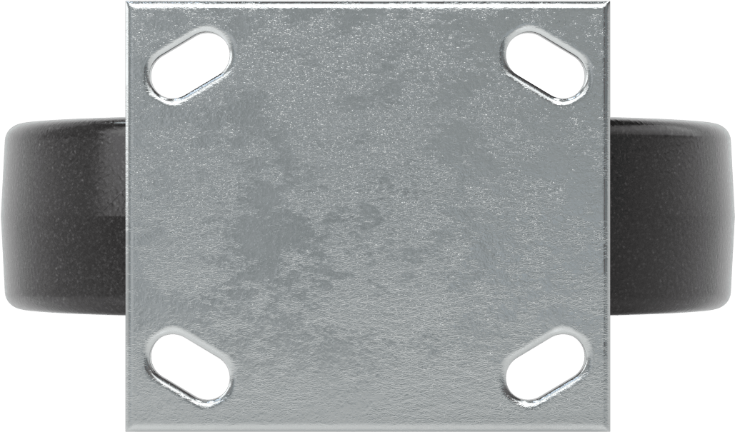 4-1/2“ x 4” Plakalı Yüksek Kapasiteli Spartan Tekerlek, 8 inç Çapında Açık Rulmanlı Fenolik Tekerlekli Sabit