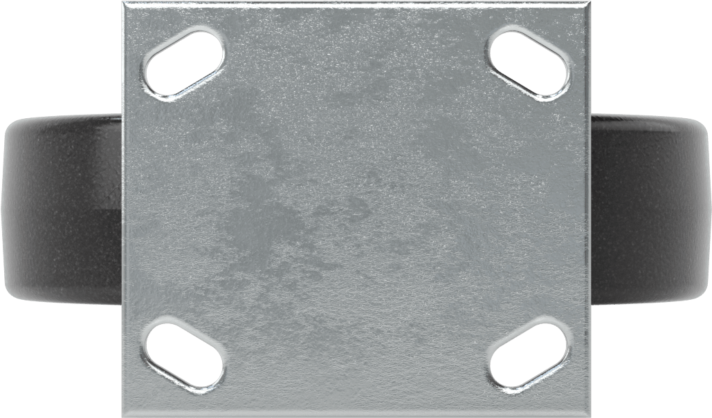 4-1/2“ x 4” Plakalı Yüksek Kapasiteli Spartan Tekerlek, 8 inç Çapında Korumalı Rulmanlı Fenolik Tekerlekli Sabit