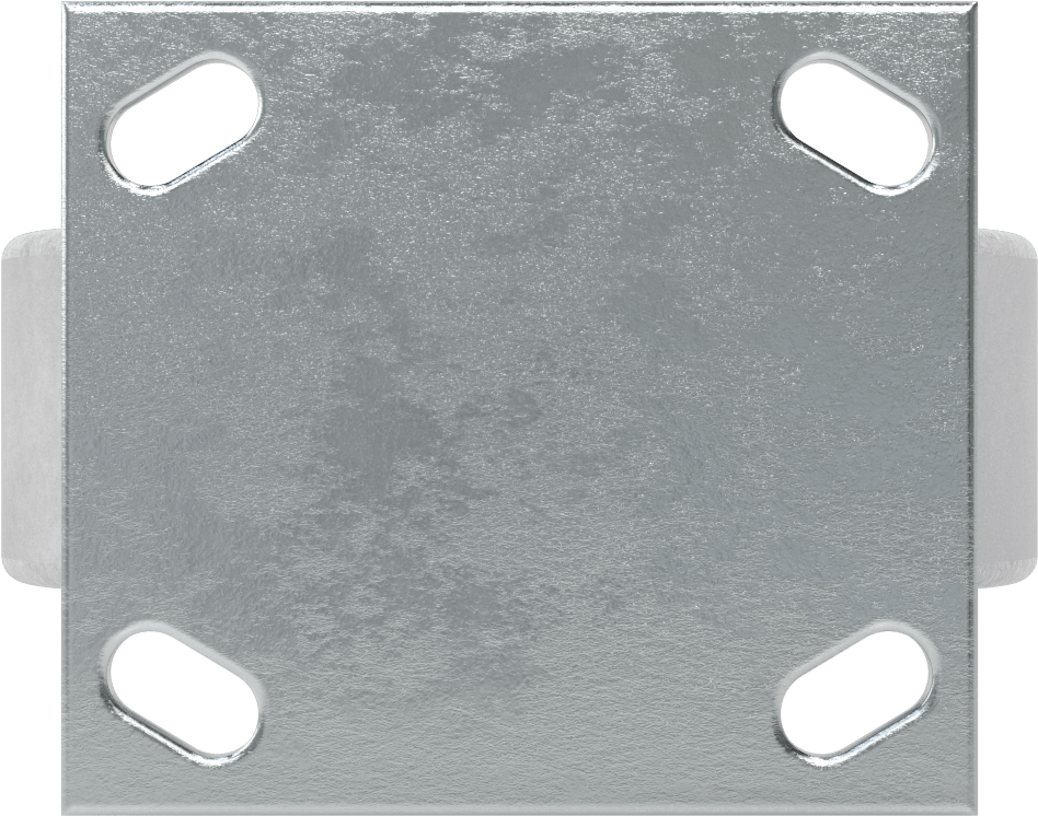 4-1/2“ x 4” Plakalı Yüksek Kapasiteli Spartan Tekerlek, 6" Çaplı Korumalı Yataklı Metal Tekerlekli Sert