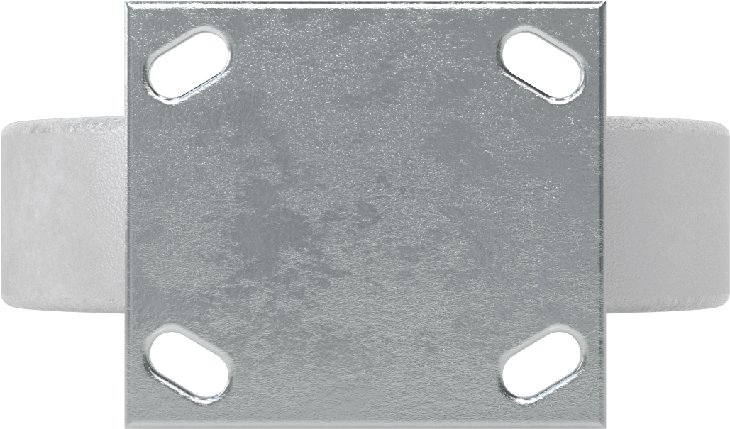 4-1/2“ x 4” Plakalı Yüksek Kapasiteli Spartan Tekerlek, 8" Çaplı Korumalı Rulmanlı Metal Tekerlekli Sert