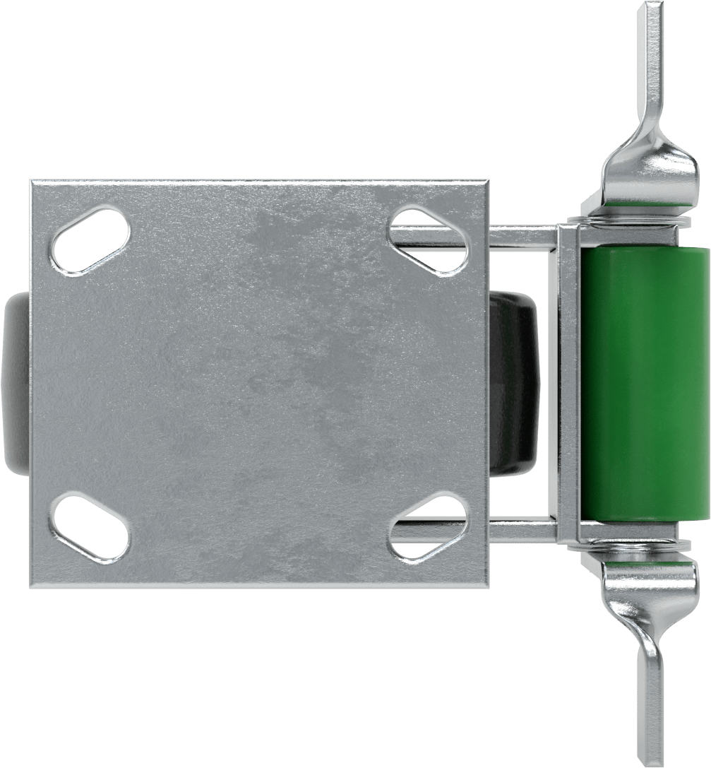 4-1/2“ x 4” Plakalı Yüksek Kapasiteli Spartan Tekerlek, Frenli Sabit, 6" Çaplı Açık Rulmanlı Fenolik Tekerlek