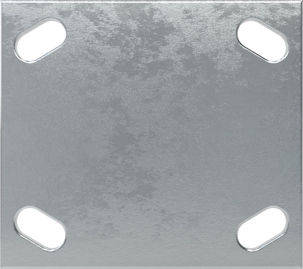 4-1/2“ x 4” Plakalı Yüksek Kapasiteli Spartan Tekerlek, 3-1/4" Çaplı Açık Rulmanlı Fenolik Tekerlekli Sert
