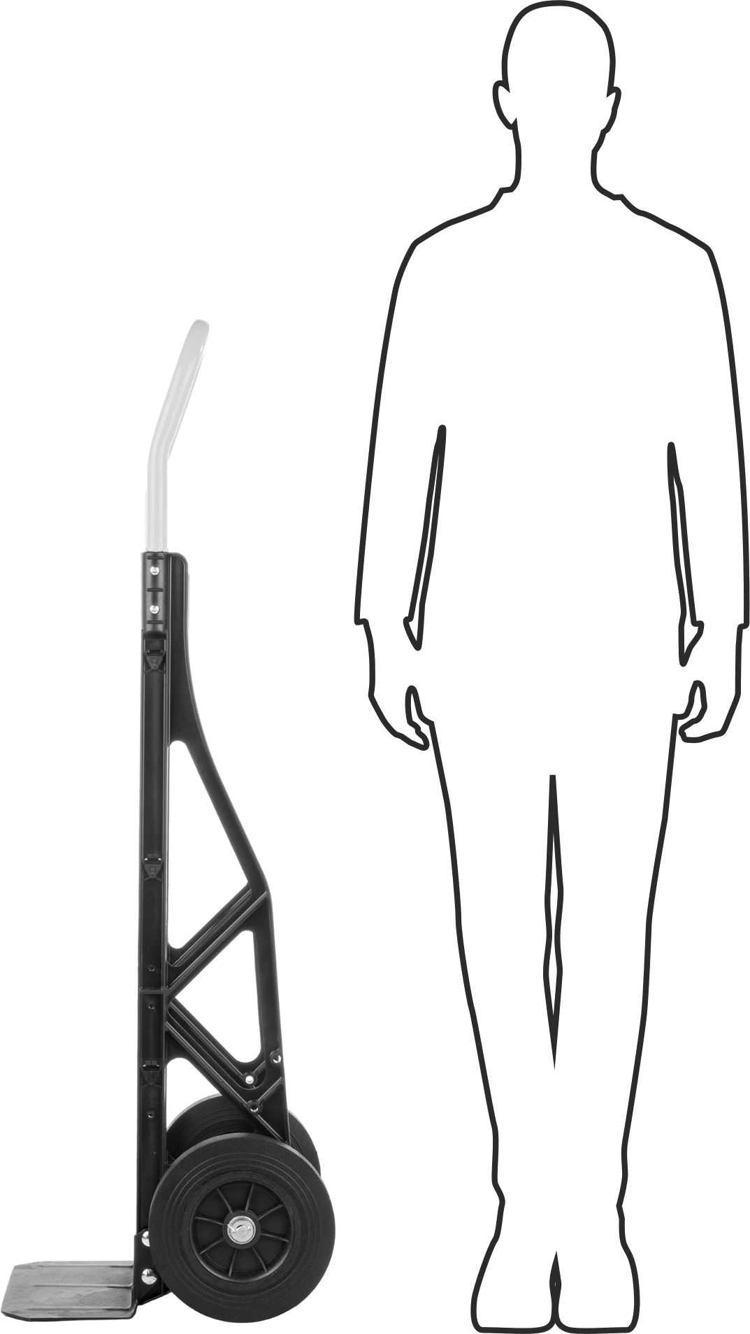 Fiberglas El Arabası, Tread-on Çekirdek Tekerlekler ile