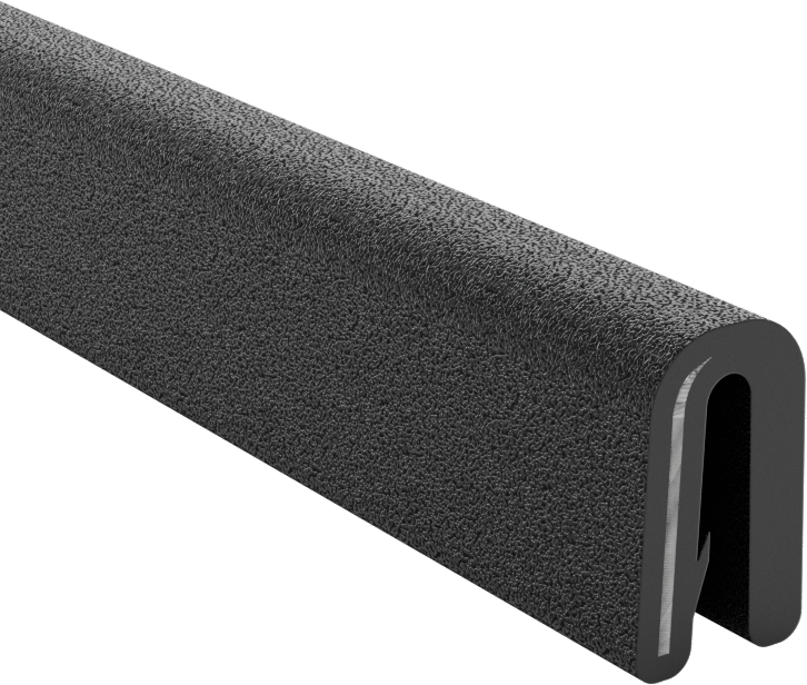 Güçlendirilmiş Kenar Çıtası, Ağır Hizmet Tipi Plastik, 3/32“ Genişlik x 3/8” İç Yükseklik