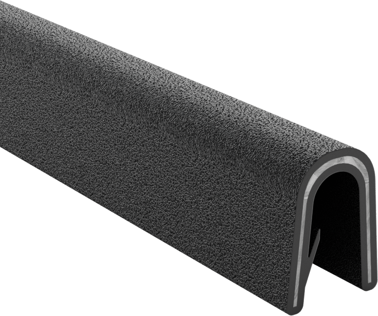 Güçlendirilmiş Kenar Çıtası, Ağır Hizmet Tipi Plastik, 5/16“ Genişlik x 9/16” İç Yükseklik