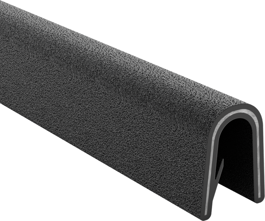 Güçlendirilmiş Kenar Çıtası, Ağır Hizmet Tipi Plastik, 1/2“ Genişlik x 7/8” İç Yükseklik