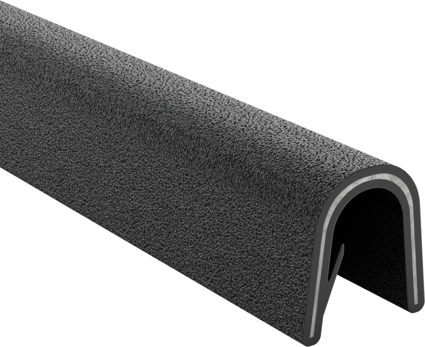 Güçlendirilmiş Kenar Çıtası, Ağır Hizmet Tipi Plastik, 5/8“ Genişlik x 13/16” İç Yükseklik
