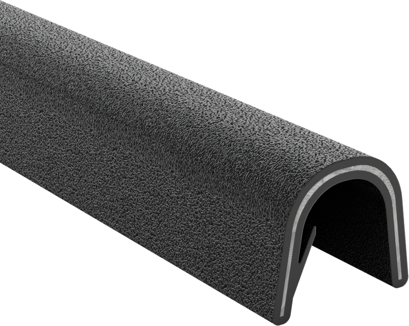 Güçlendirilmiş Kenar Çıtası, Ağır Hizmet Tipi Plastik, 3/4“ Genişlik x 3/4” İç Yükseklik