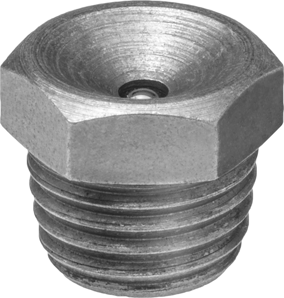 Gömme Tip Gres Nipeli, Dişsiz Delikler için, Kendinden Vidalı, M8 x 1 mm Erkek