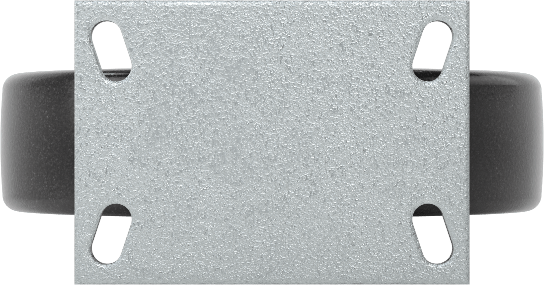 Dövme Çerçeveli Yüksek Kapasiteli Spartan Tekerlek, 6-1/4“ x 4-1/2” Plaka, Rigid, 10" Çaplı Fenolik Tekerlek