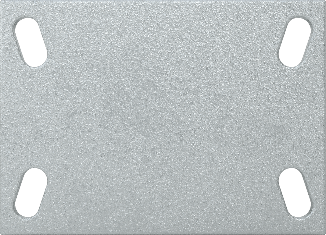 Dövme Çerçeveli Yüksek Kapasiteli Spartan Tekerlek, 6-1/4“ x 4-1/2” Plaka, 4 inç 75D Poliüretan Tekerlekli Sert