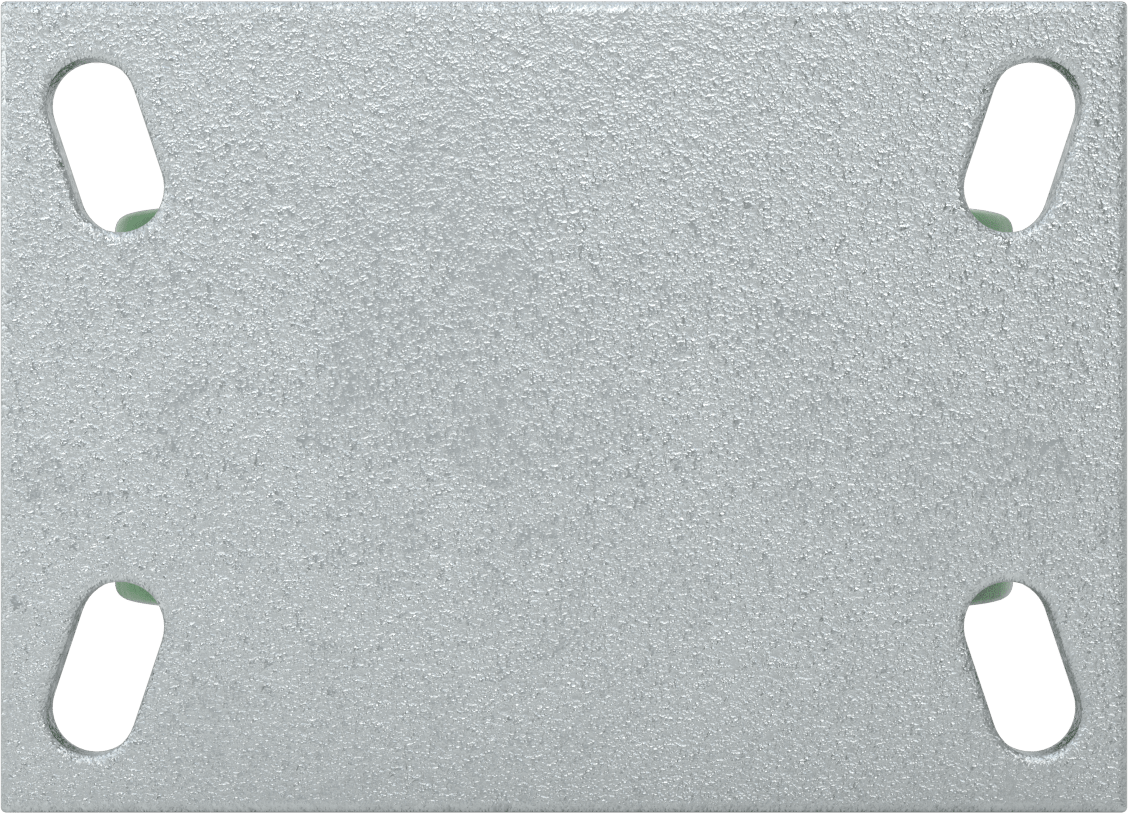 Dövme Çerçeveli Yüksek Kapasiteli Spartan Tekerlek, 6-1/4“ x 4-1/2” Plaka, 6" 75D Poliüretan Tekerlekli Sert