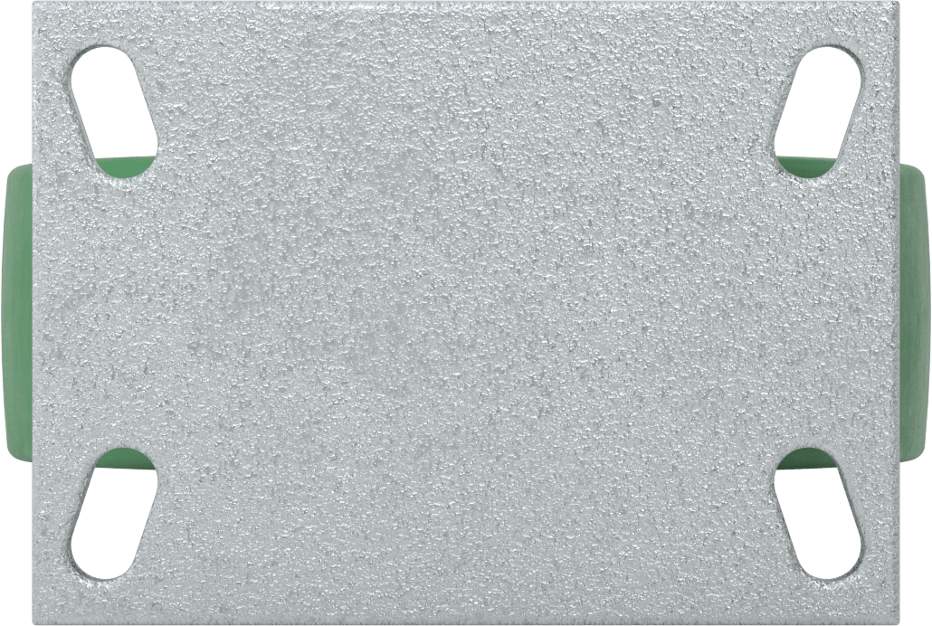 Dövme Çerçeveli Yüksek Kapasiteli Spartan Tekerlek, 6-1/4“ x 4-1/2” Plaka, 8 inç 75D Poliüretan Tekerlekli Sert