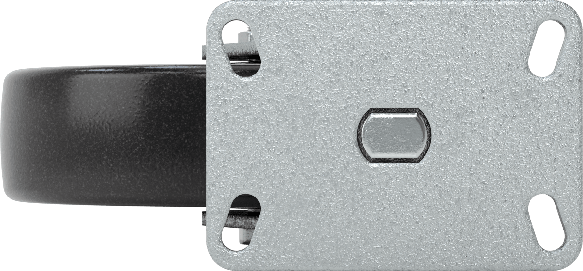 Dövme Çerçeveli Yüksek Kapasiteli Spartan Tekerlek, 6-1/4“ x 4-1/2” Plaka, 10" Çaplı Fenolik Tekerlekli Döner