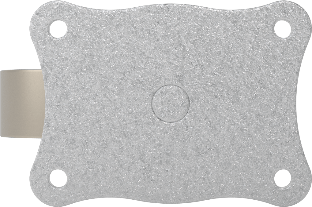 Ultra Yüksek Sıcaklık Tekerlek, 4“ Çaplı Metal Tekerlekli ve 5-5/8” x 4-1/8" Plakalı Döner Tekerlek
