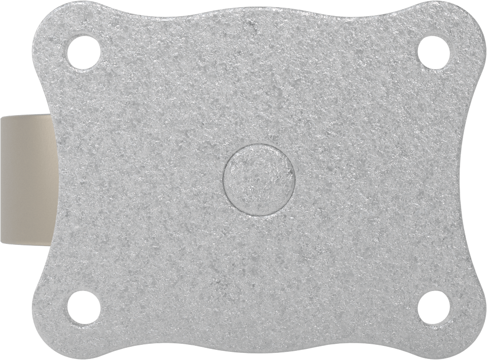 Ultra Yüksek Sıcaklık Tekerlek, 4“ Çaplı Metal Tekerlekli ve 4-3/4” x 3-3/4" Plakalı Döner Tekerlek