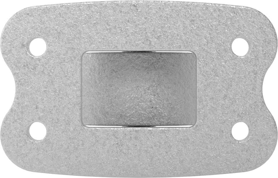 Ultra Yüksek Sıcaklık Tekerlek, 3“ Çapında Metal Tekerlekli ve 4-1/2” x 2-7/8" Plakalı Sert