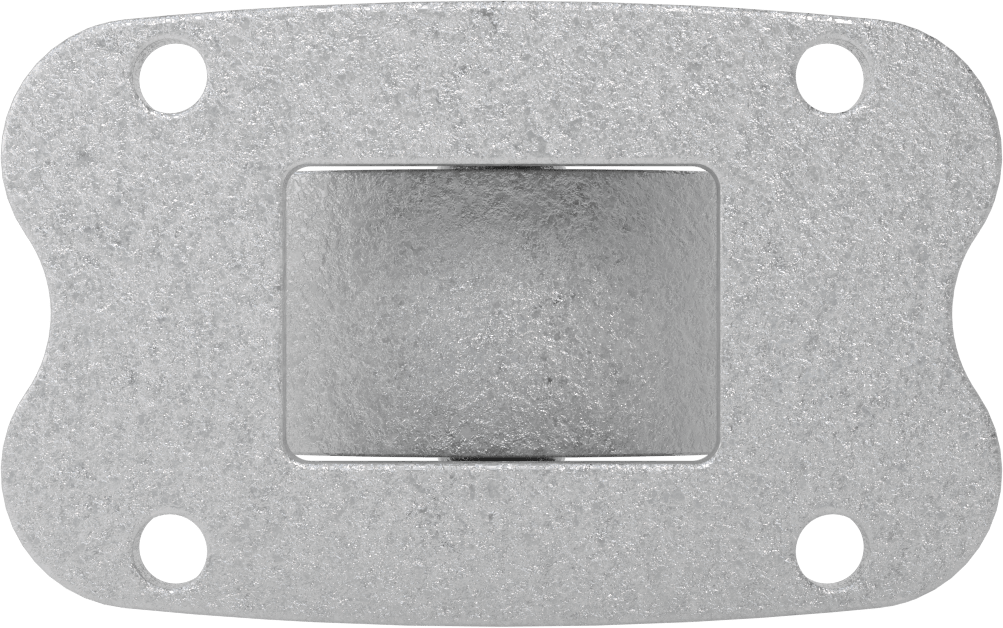 Ultra Yüksek Sıcaklık Tekerlek, 3-1/2“ Çapında Metal Tekerlekli ve 5” x 3-1/8" Plakalı Sert