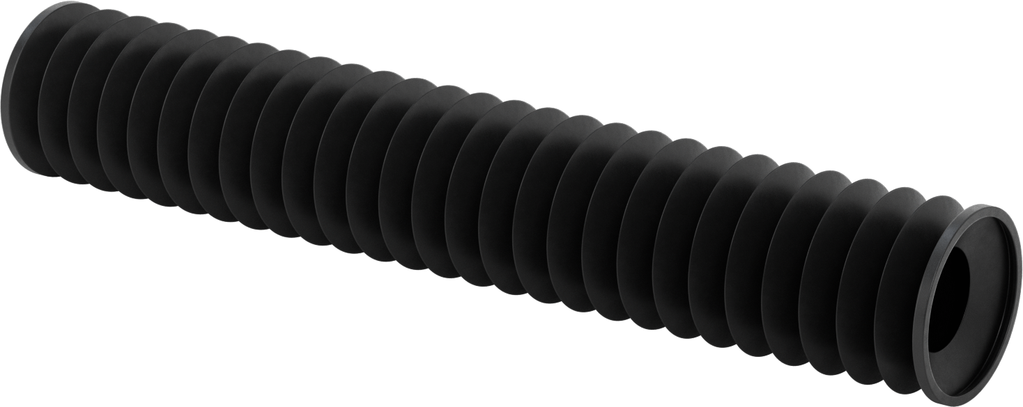 Flanş Uçlu Yuvarlak Körük, EPDM Kauçuk, 2-7/16" ID x 4-3/4" OD