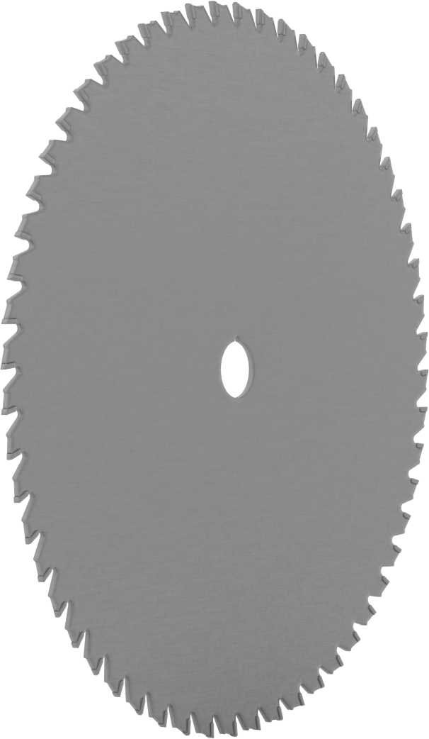 Testere Bıçağı, Paslanmaz Çelik için, Dairesel, 8" Çap, 5/8" Mil Delik Boyutu, 56 Diş