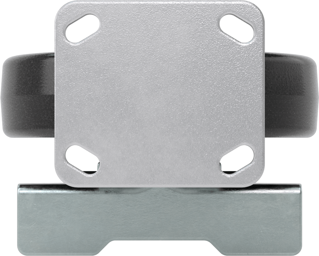 Yüksek Kapasiteli Kingston Tekerlek, 4-1/2“ x 4” Plaka, Sağ Frenli ve 8 inç Fenolik Tekerlekli Sabit