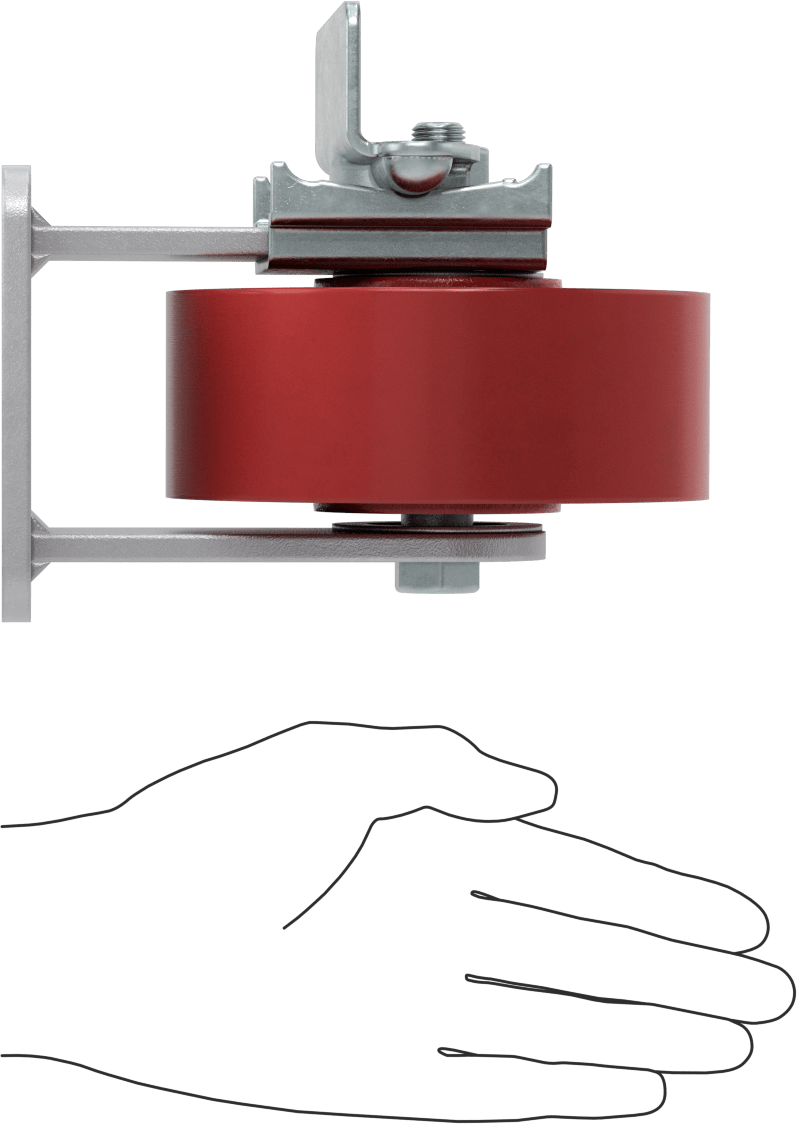 Yüksek Kapasiteli Kingston Tekerlek, 4-1/2“ x 4” Plaka, Sağ Frenli ve 5" Çapında Metal Tekerlekli Sabit