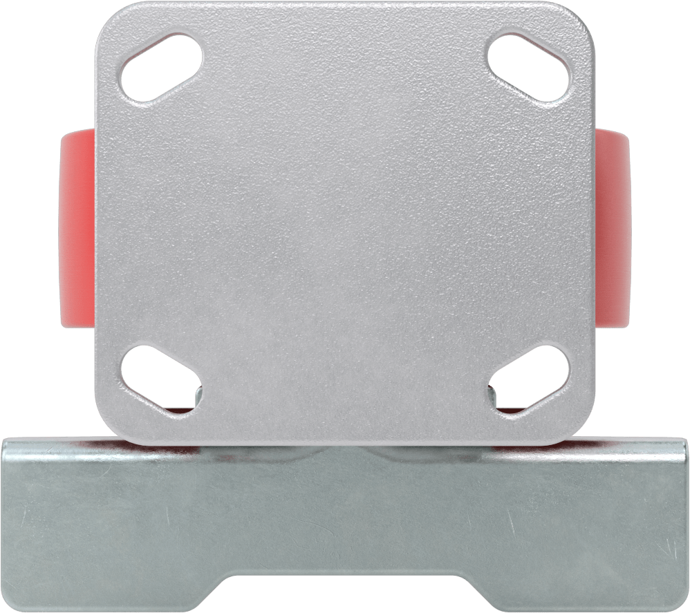 Yüksek Kapasiteli Kingston Tekerlek, 4-1/2“ x 4” Plaka, Sağ Frenli ve 6" Çaplı Metal Tekerlekli Sabit