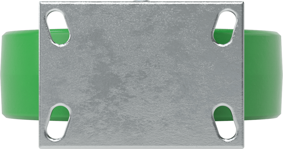 Ekstra Yüksek Kapasiteli Viking Tekerlek, 6,25“ x 4,5” Plaka, 10" Çaplı 95A Poliüretan Tekerlek