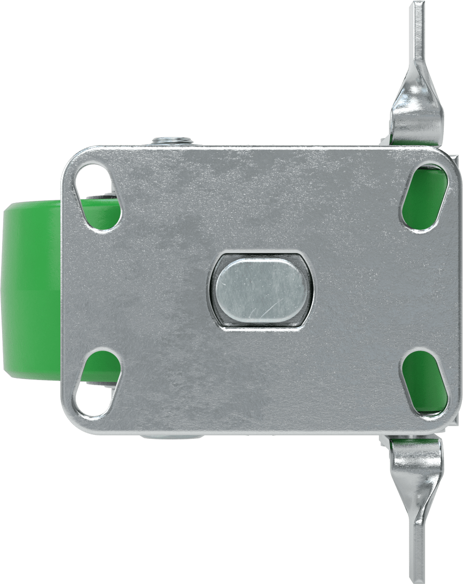 Ekstra Yüksek Kapasiteli Viking Tekerlek, 6-1/4“ x 4-1/2” Frenli Plaka ve 6" 95A Poliüretan Tekerlek