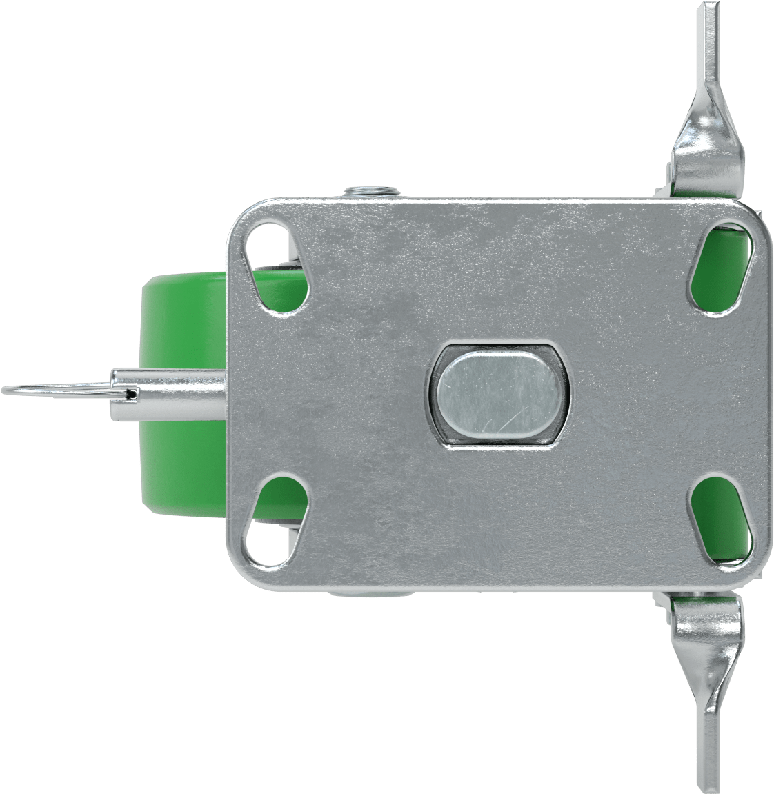 Ekstra Yüksek Kapasiteli Viking Tekerlek, 6-1/4“ x 4-1/2” Kilitli Plaka ve 6" 95A Poliüretan Tekerlek