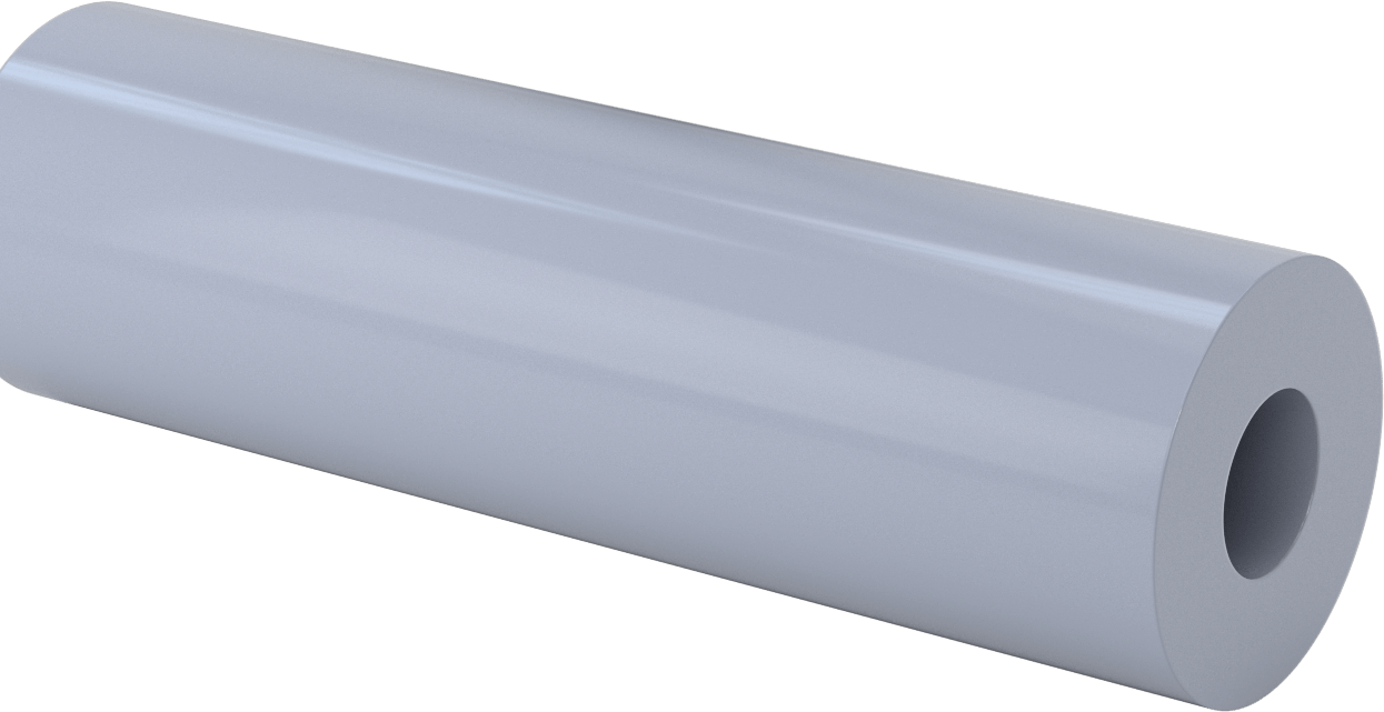 Yüksek Sıcaklık CPVC Boru, 3-9/16" OD x 1-1/2" ID