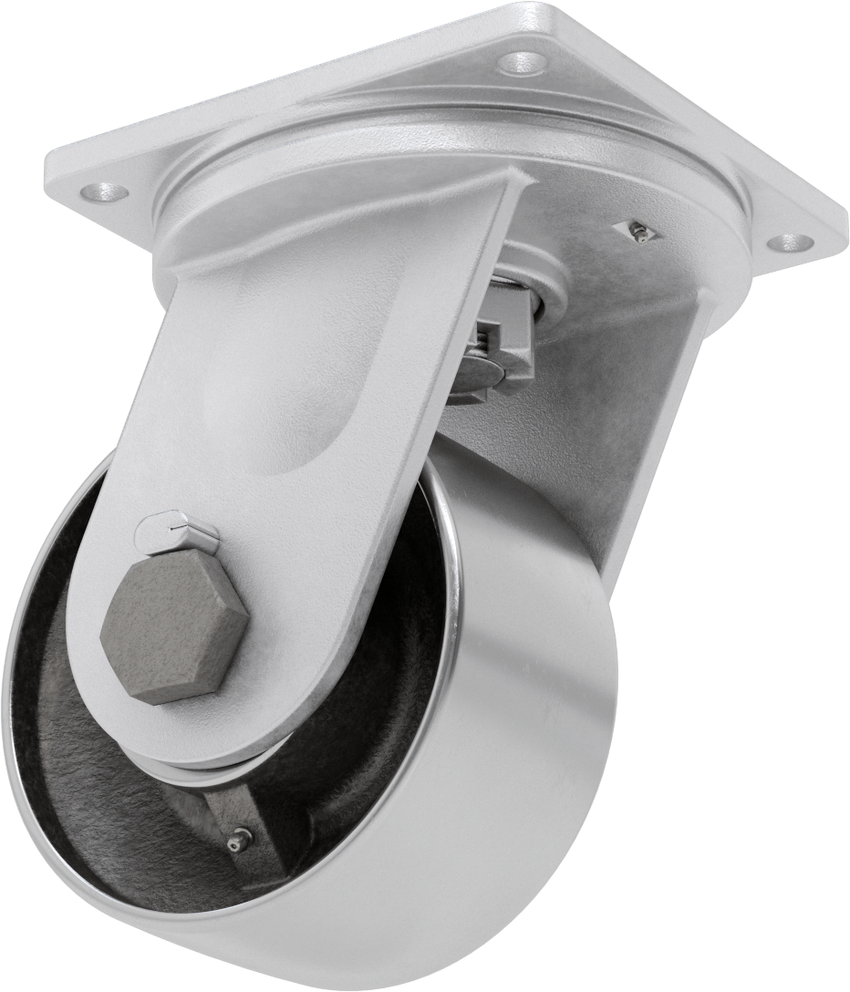 8-1/2“ x 8-1/2” Plakalı Colossus Tekerlek, Ekstra Yüksek Kapasiteli, 8 inç Çapında Metal Tekerlekli Döner Tekerlek