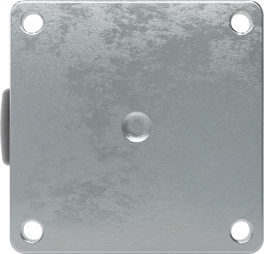 8-1/2“ x 8-1/2” Plakalı Colossus Tekerlek, Ekstra Yüksek Kapasiteli, 6 inç Çapında Naylon Tekerlekli Döner Ayak