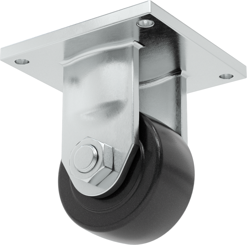 8-1/2“ x 8-1/2” Plakalı Colossus Tekerlek, Ekstra Yüksek Kapasiteli, 6 inç Çapında Naylon Tekerlekli Sert