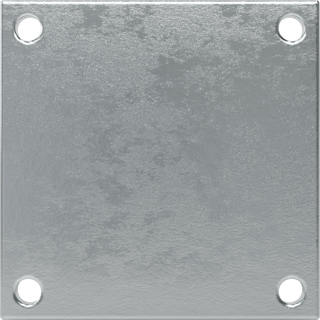8-1/2“ x 8-1/2” Plakalı Colossus Tekerlek, Ekstra Yüksek Kapasiteli, 10" Çaplı Naylon Tekerlekli Sert