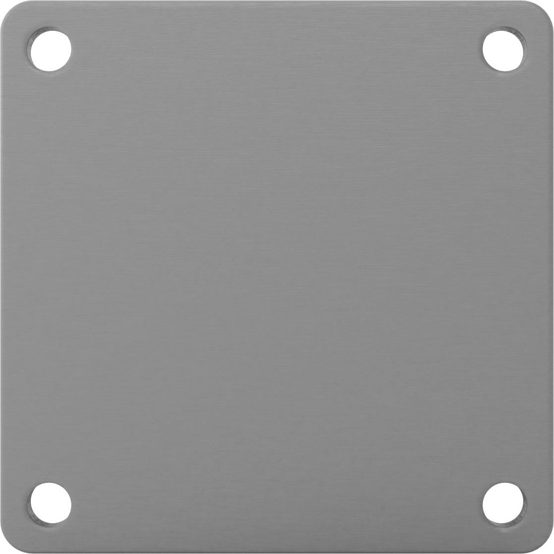8-1/2“ x 8-1/2” Plakalı Colossus Tekerlek, Ekstra Yüksek Kapasiteli, 10 inç Çapında Mavi Poliüretan Tekerlekli Sert