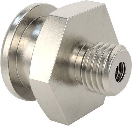 Gres Bağlantı Elemanı, Düğme Başlı, M8x1 mm Erkek, 303 Paslanmaz Çelik, 17 mm Toplam Yükseklik