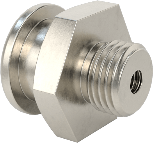 Gres Bağlantı Elemanı, Düğme Başlı, M10x1 mm Erkek, 303 Paslanmaz Çelik, 17 mm Toplam Yükseklik