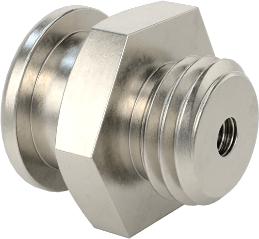 Gres Bağlantı Elemanı, Düğme Başlı, M12 x 1,5 mm Erkek, 303 Paslanmaz Çelik, 17 mm Toplam Yükseklik