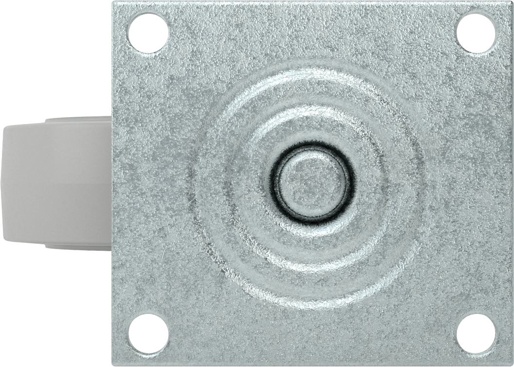 5-1/2“ x 5” Montaj Plakalı Tekerlek, Samson, 6 inç Çapında Gri Kauçuk Tekerlekli Döner Tekerlek