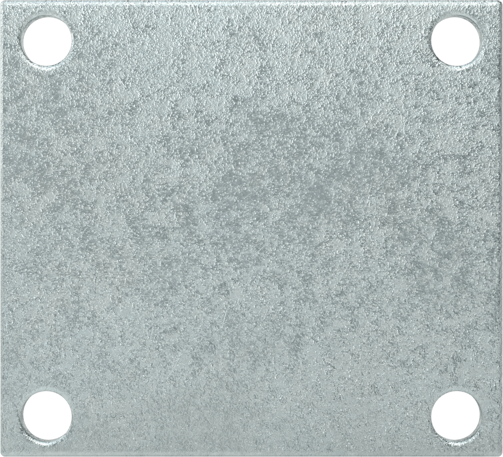 5-1/2“ x 5” Montaj Plakalı Tekerlek, Samson, 6 inç Çapında Gri Kauçuk Tekerlekli Sert