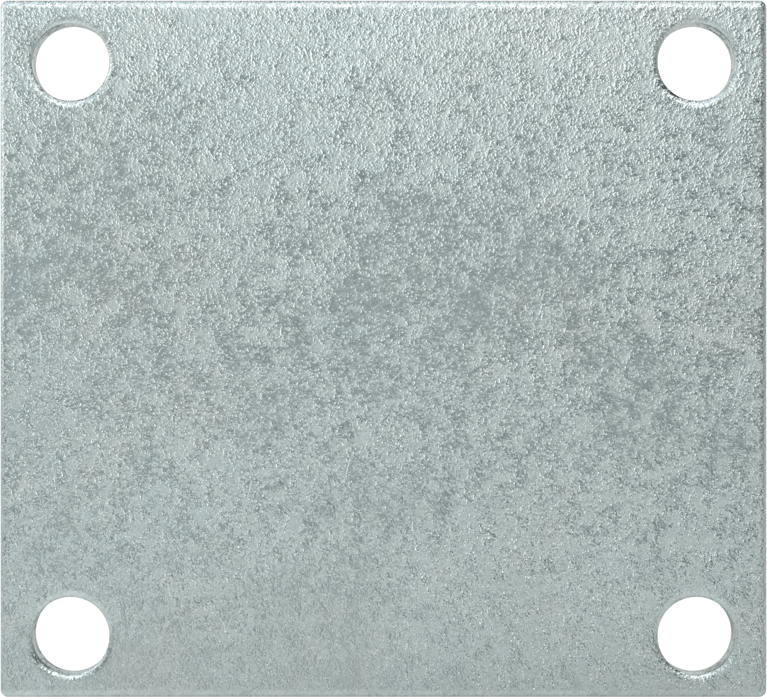 5-1/2“ x 5” Montaj Plakalı Tekerlek, Samson, 5 inç Çapında Siyah Kauçuk Tekerlekli Sert